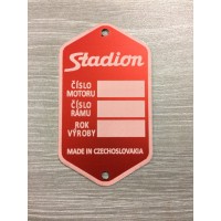 Typový štítek - Stadion